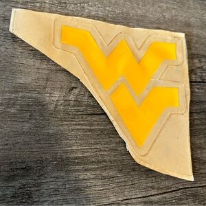 One WV FOOTBALL Helmet Decal- Gold/Yellow
